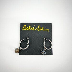 cookie lee Crystal, removable beads earring